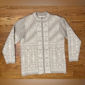 Pendleton Vintage Originals 100% Lambs Wool Cardigan Sweater Fair Isle Pattern‎